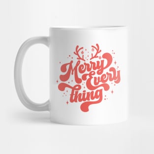 Retro Merry Everything Merry Christmas Mug